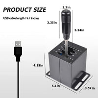 PC USB Simulator Shifter 7+R H Gear Shifter for LO GITECH G29/G27/G25/G920, T300RS/GT, Compatible with Gearshift PC Windows Steering Wheel for ATS ETS Dust WRC Sim Racing Game