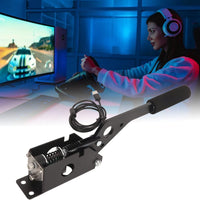 USB Handbrake, Linear E Handbrake, Hall Sensor, 64 Bit Handbrake for PC Racing Games, for G27 G29 G920 T500 T300 ETS2 ATS Brake Analog Hand Brake with Handle Grip Clamp, Compatible