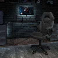 Gaming Desk Chair Set Built for Extended Sessions, 51.5 Inch Desktop, Raised Monitor Platform, Ergonomic Support
