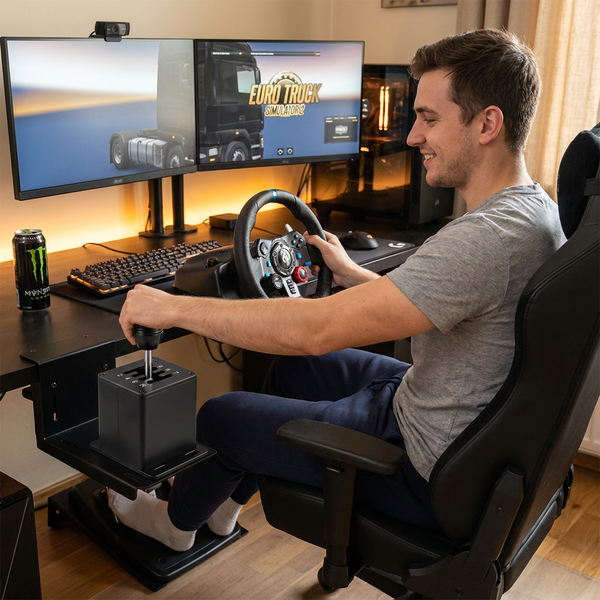 USB Racing Simulator Shifter Built for Enhanced Gaming, 7+R H Pattern, Aluminum Alloy, Plug and Play