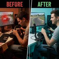 USB Handbrake, Linear E Handbrake, Hall Sensor, 64 Bit Handbrake for PC Racing Games, for G27 G29 G920 T500 T300 ETS2 ATS Brake Analog Hand Brake with Handle Grip Clamp, Compatible — Before & After