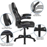 Gaming Desk Chair Set Built for Extended Sessions, 51.5 Inch Desktop, Raised Monitor Platform, Ergonomic Support
