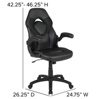 Gaming Desk Chair Set Built for Extended Sessions, 51.5 Inch Desktop, Raised Monitor Platform, Ergonomic Support